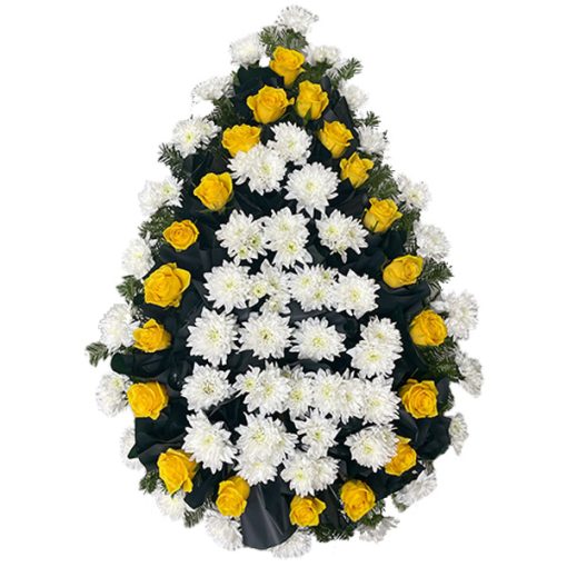 coroana-de-flori-ieftina-trandafiri